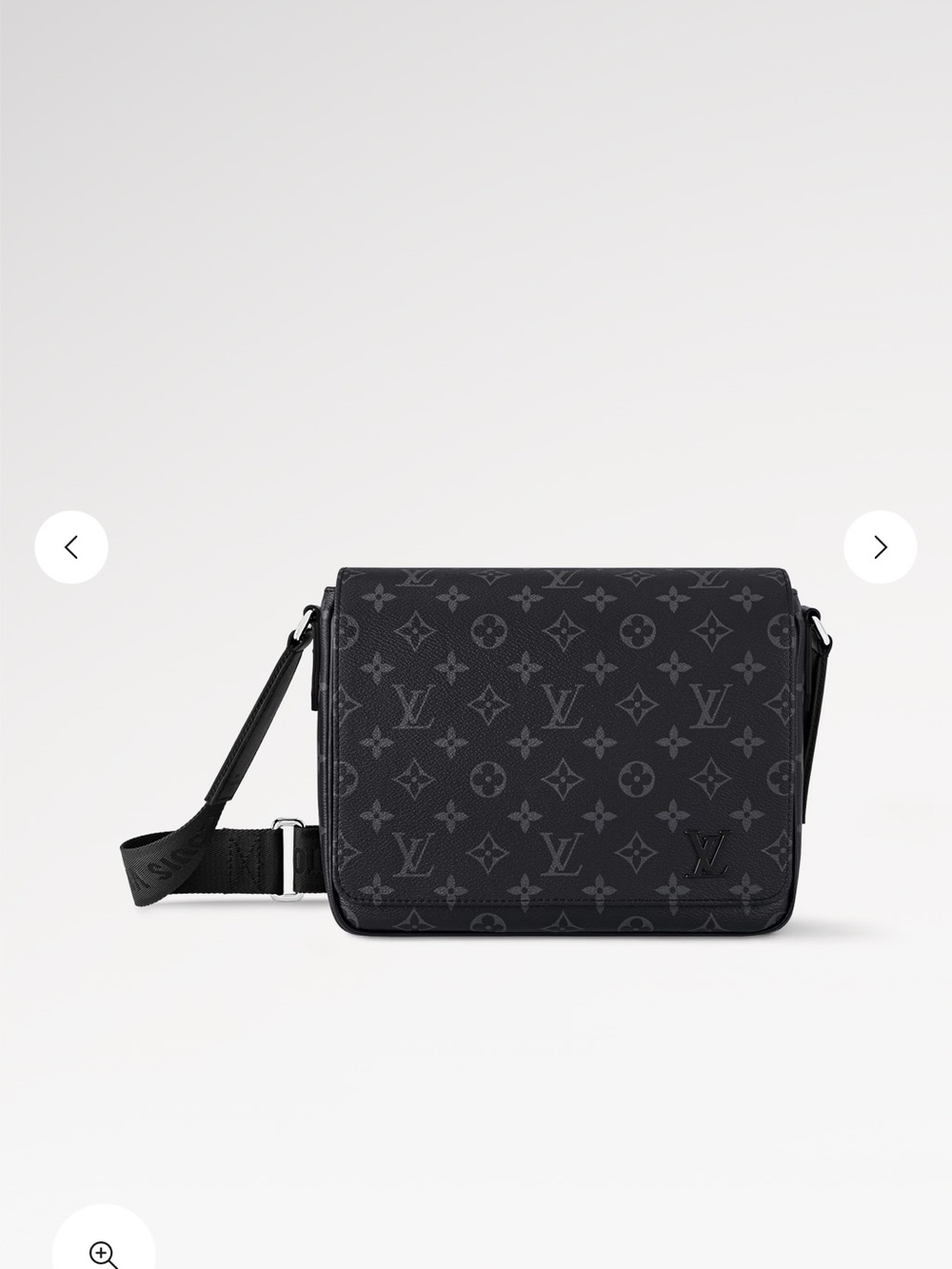 Louis Vuitton Black Monogram Canvas Messenger Bag
